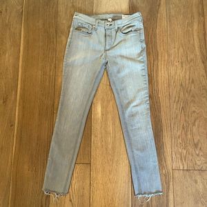 rag & bone light Gray skinny jeans